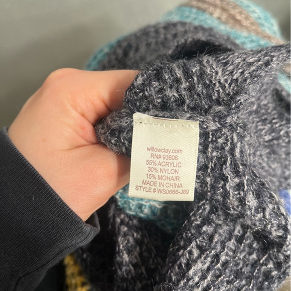 Willow & Clay Mohair Blend Striped Sweater Women’s Medium - Picture 5 of 5